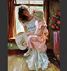Vladimir Volegov Canvas Paintings - Morning Chat